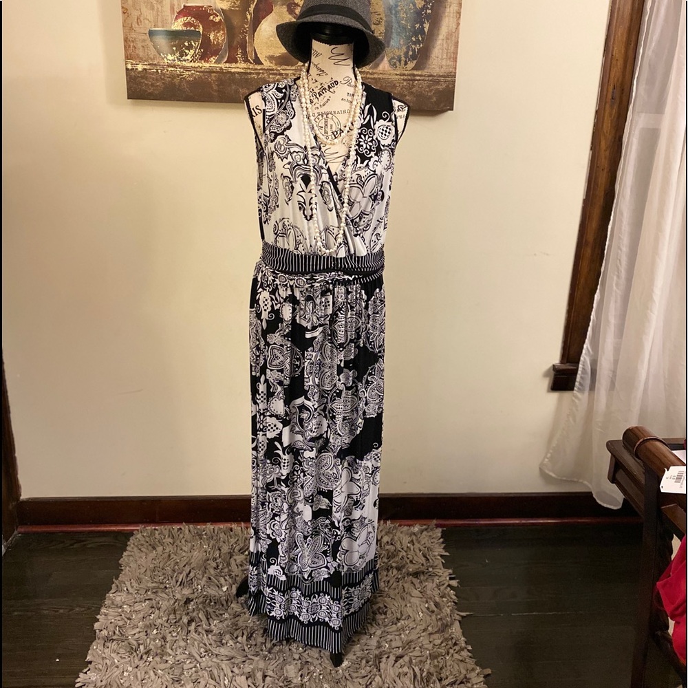 Mue gabrielle casual maxi dress spandex size 2x